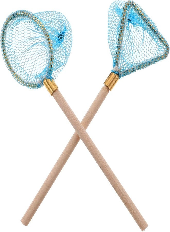 aoukoslt 2Pcs 1/12 Miniature Fishing Nets Dollhouse Decoration Accessories, DIY Doll House Kit, Decorations - Image 1